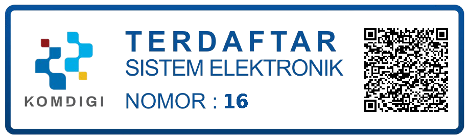 Terdaftar PSE Kominfo Nomor 16