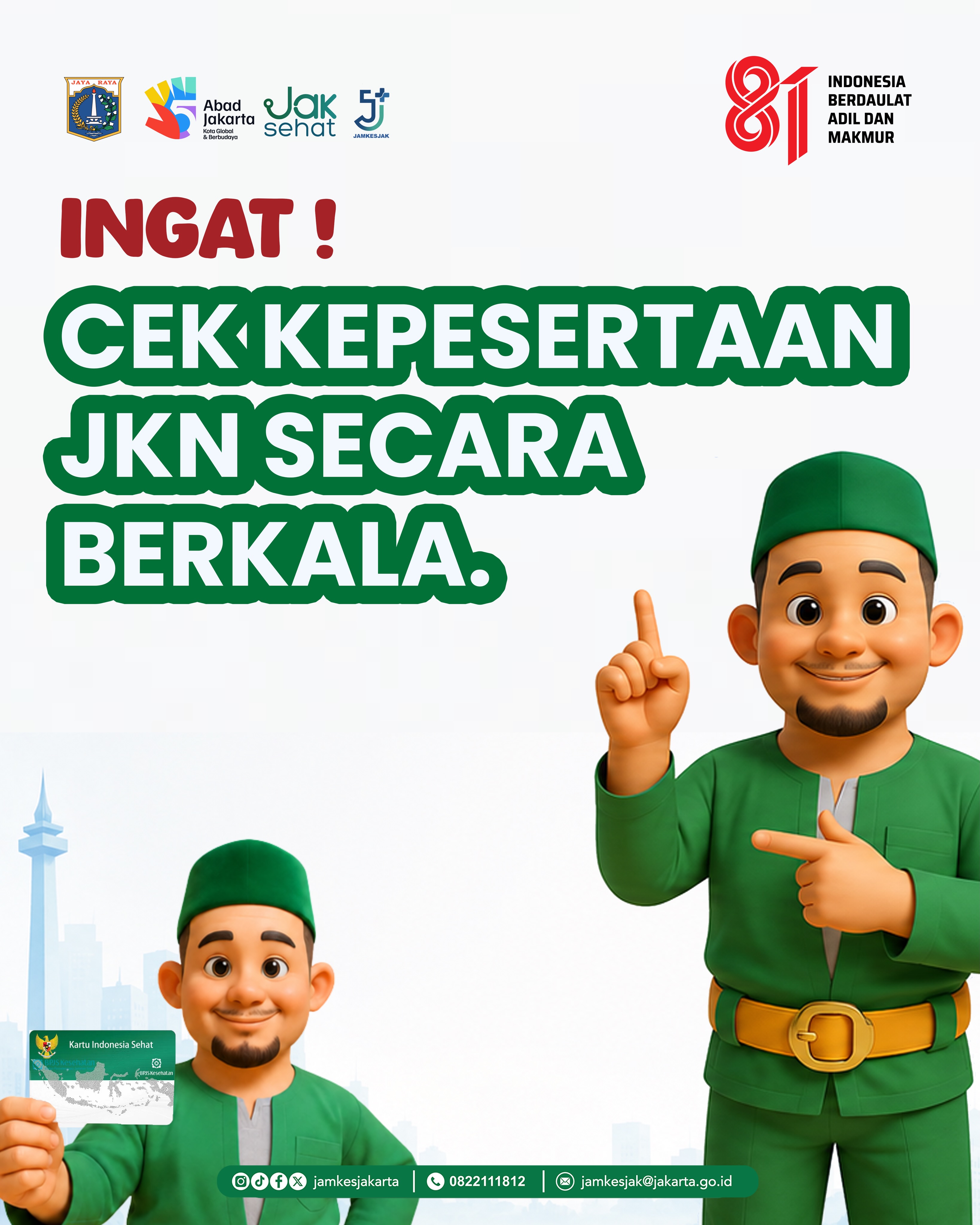 Cek Kepesertaan JKN Khusus Warga DKI Jakarta