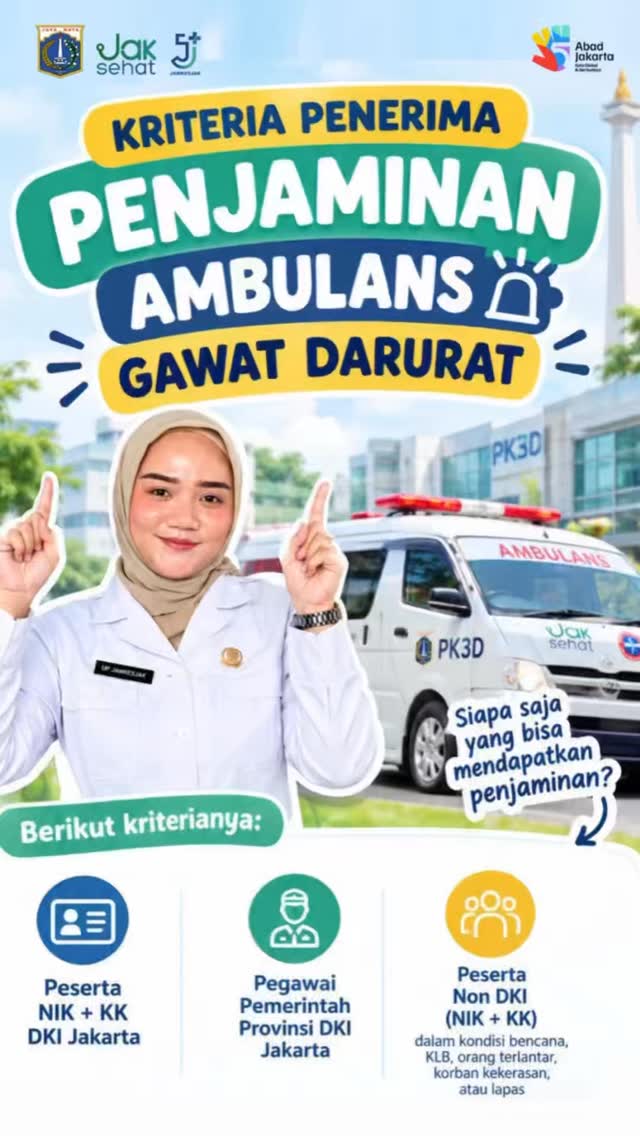 BUTUH AMBULANS GAWAT DARURAT? GRATIS