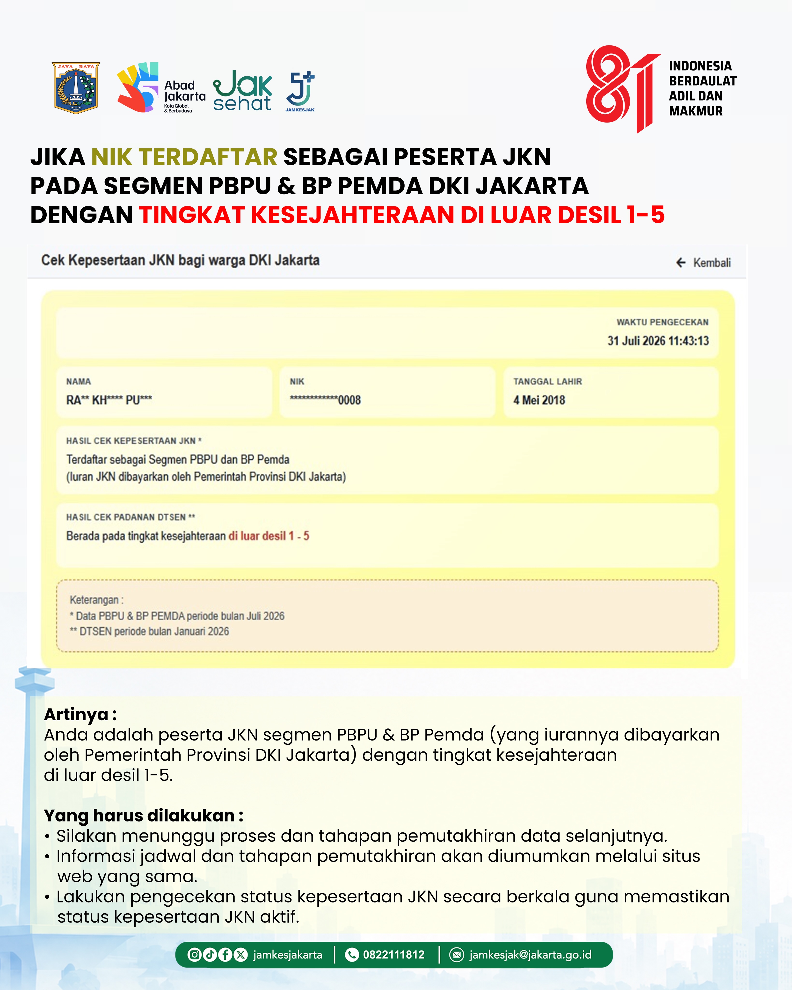 Cek Kepesertaan JKN Khusus Warga DKI Jakarta - gambar 5