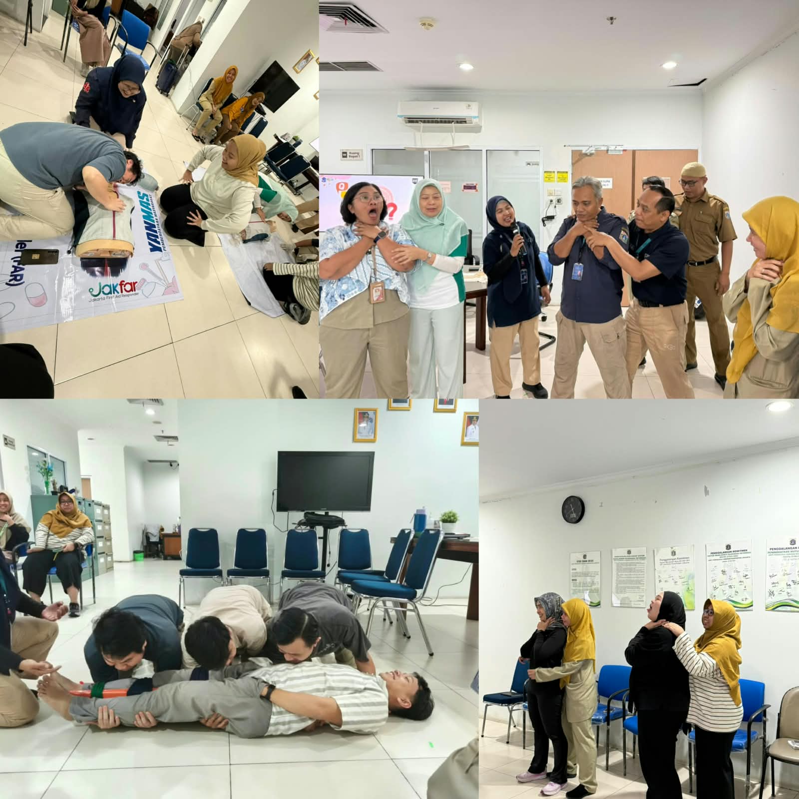 Tingkatkan Kesiapsiagaan Kegawatdaruratan, UP Jamkesjak Gelar Pelatihan First Aid Responder Bersama PK3D Dinkes DKI Jakarta